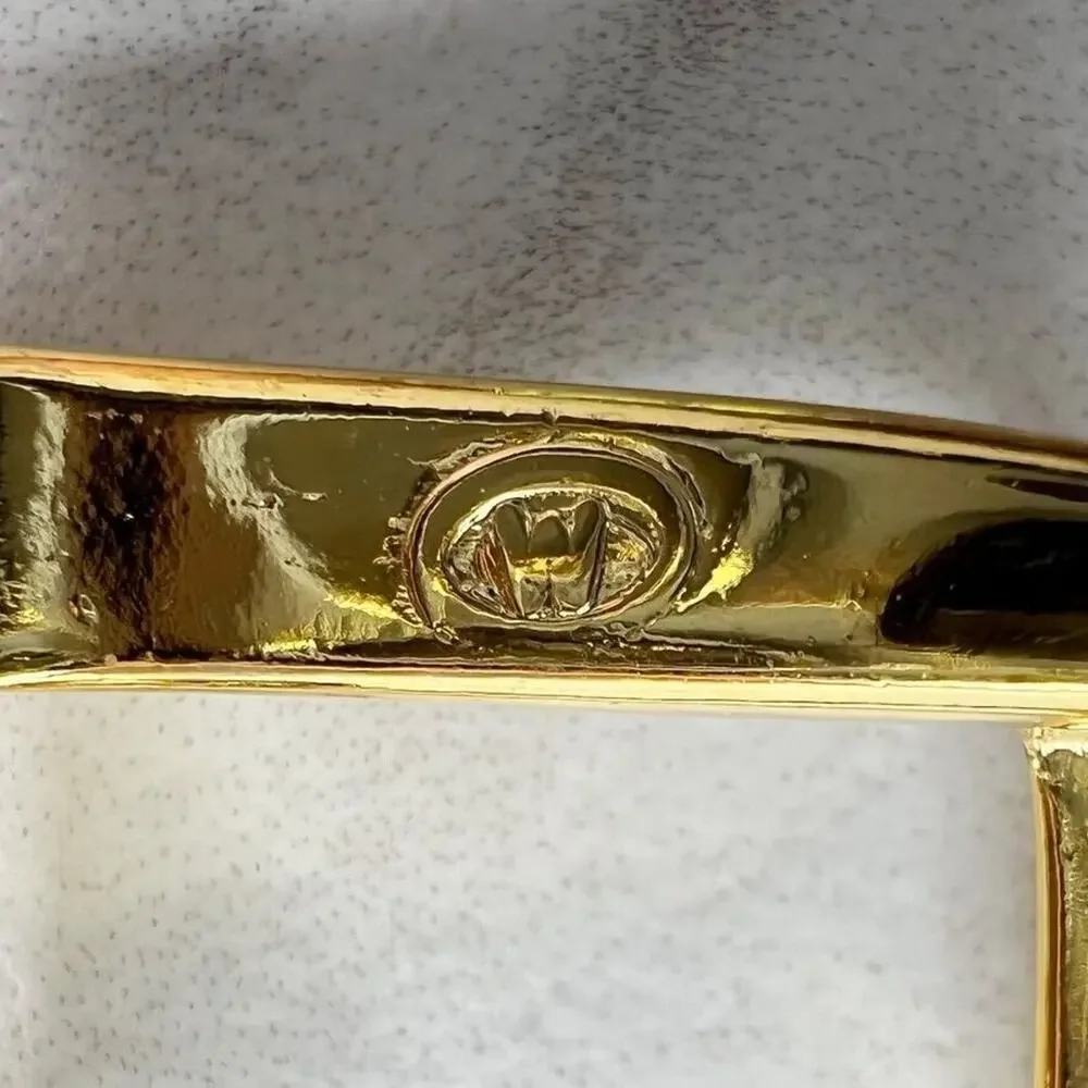 Vintage Gold Tone Simple Basic Belt Buckle for up to 1 Inch Belt